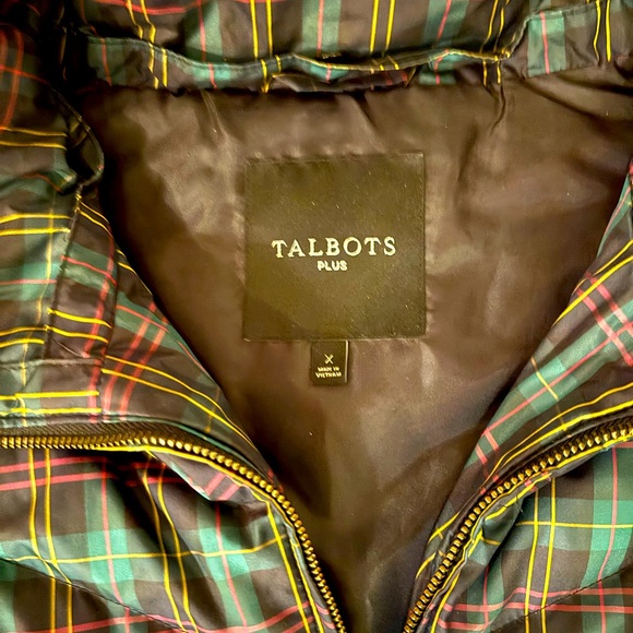 Amazing Talbots Plaid Puffer Vest Plus Size X - Picture 5 of 5